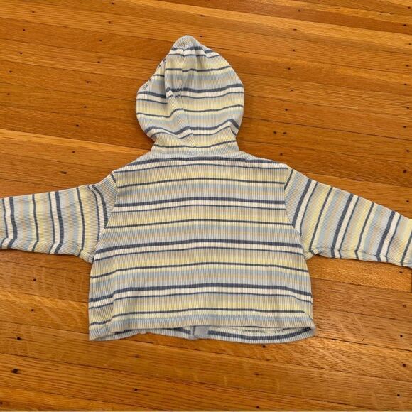 Disney Winnie The Pooh Sincerely Pooh Vintage Stripe Embroidered Hood Cardigan - Picture 2 of 5